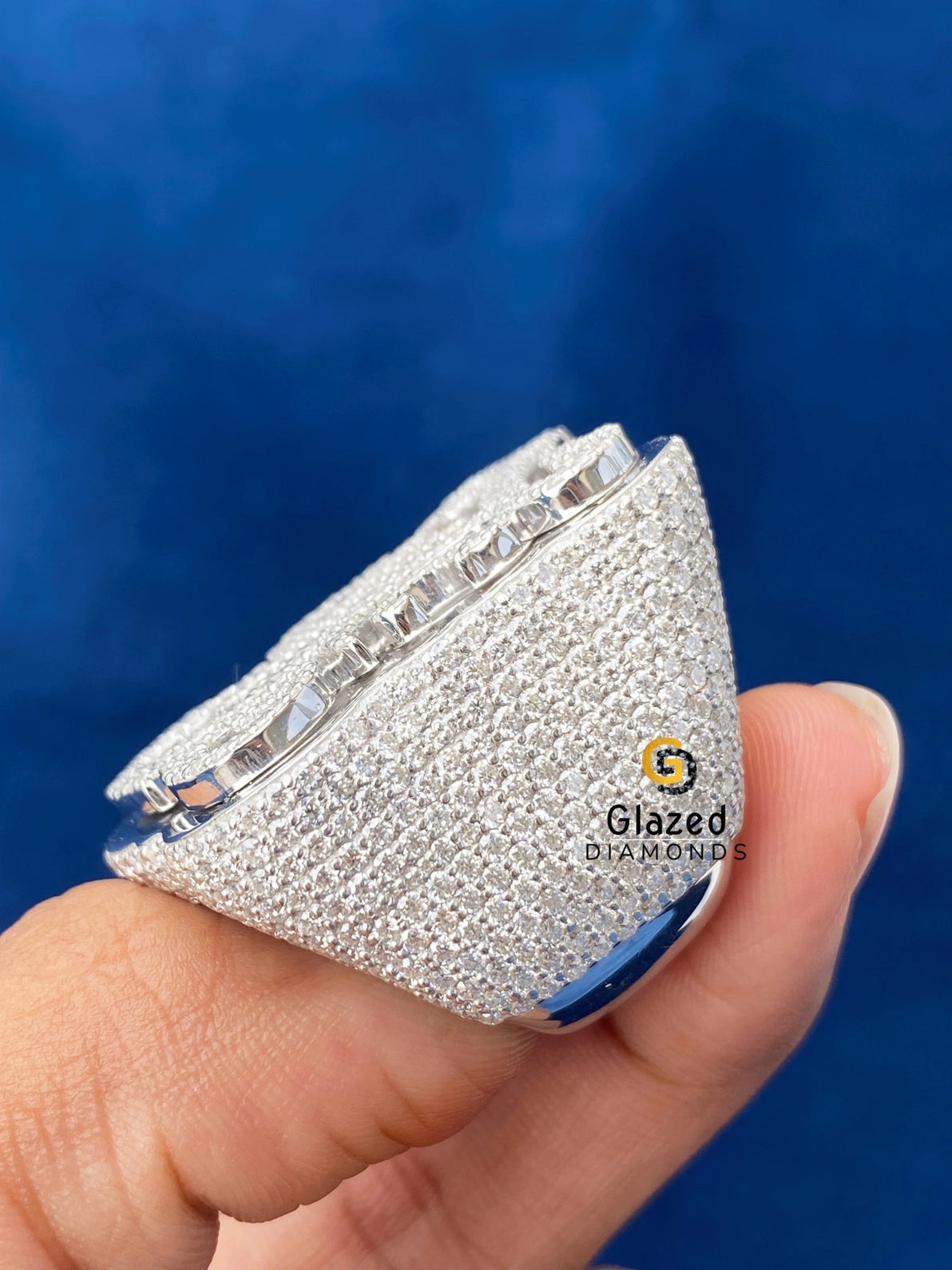 VVS Moissanite Diamond Studded Customized Letter Hip Hop Pendant