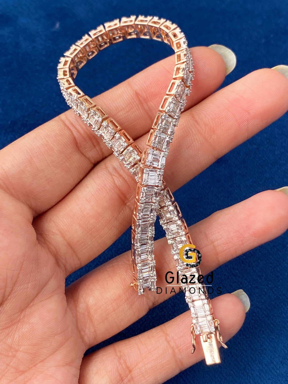 VVs Moissanite Multistone Hip Hop Bracelet