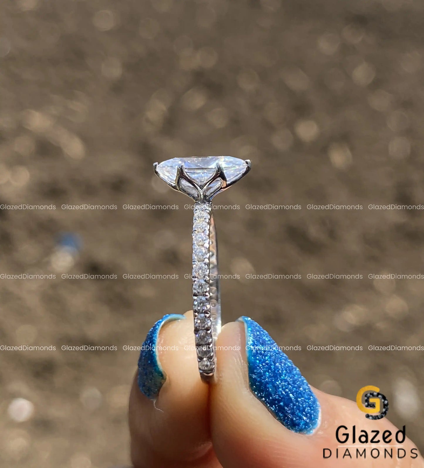 Vintage Marquise Cut Simulated Diamond Ring