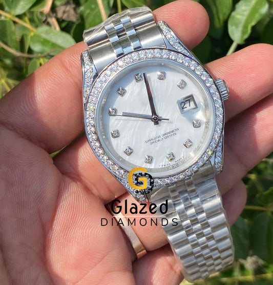White Dial Diamond watch