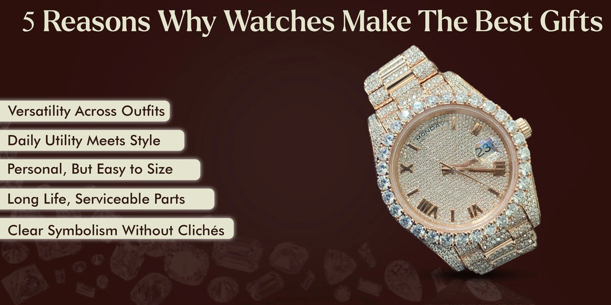 Moissanite watch gift ideas – 5 reasons watches make the best gifts