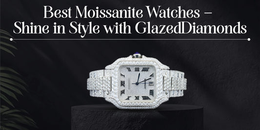 Luxury Moissanite Watch with full diamond design for stylish shine
