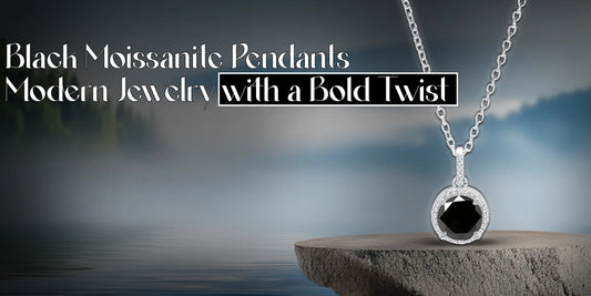 Elegant Black Moissanite Pendants with bold design