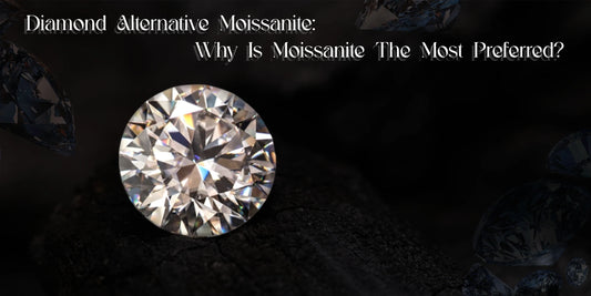 Diamond alternatives moissanite gemstone with brilliant sparkle and clarity
