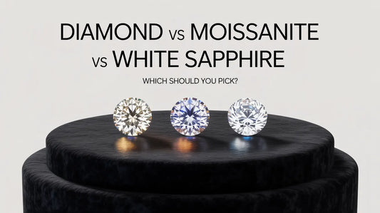 Diamond vs Moissanite vs White Sapphire: Which Should You Pick?