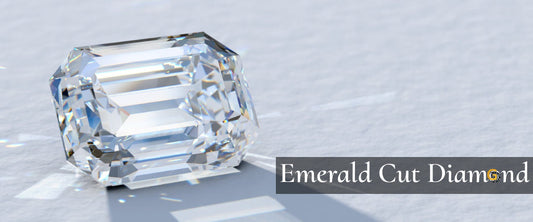 emerald cut diamond characteristics shown as it is put down in sun light