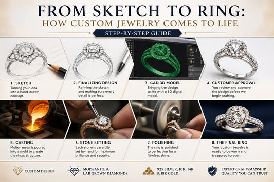 From Sketch to Ring: How Custom Jewelry Comes to Life (Step-by-Step Guide)