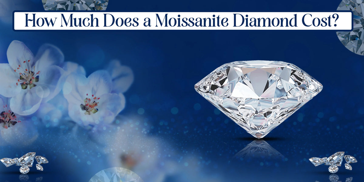 Moissanite diamond cost guide with price comparison details