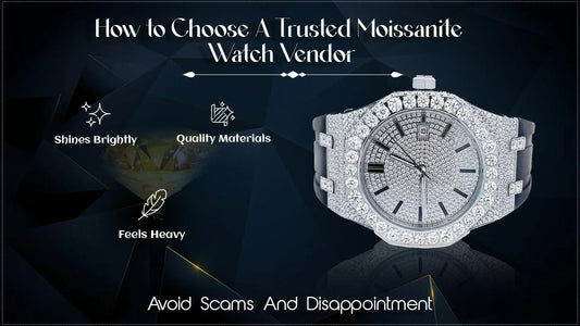 Moissanite watch vendor tips to avoid scams and pick quality watches