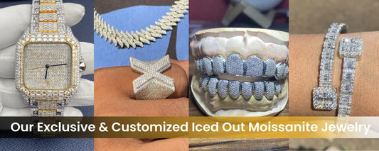 Iced Out Moissanite hip hop jewelry Jewelry