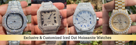 Exclusive Iced Out Moissanite Watch