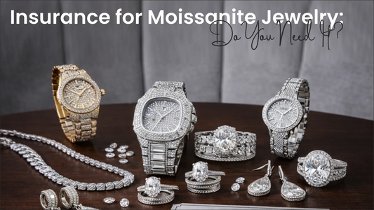 Insurance for Moissanite Jewelry guide featuring watch, ring and bracelet