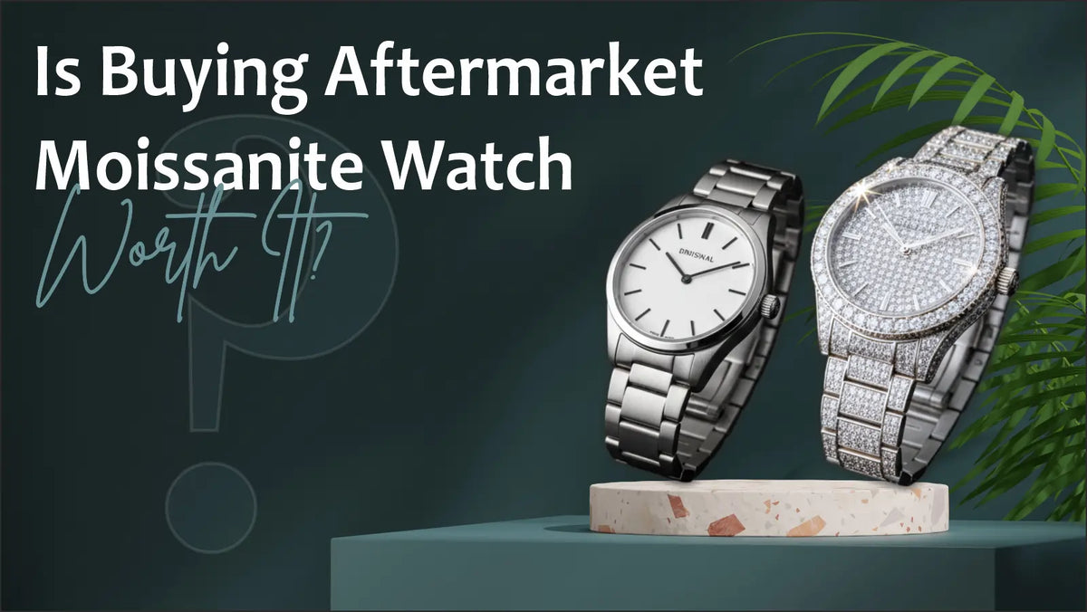 Is buying aftermarket moissanite watch worth it – premium moissanite watch close-up