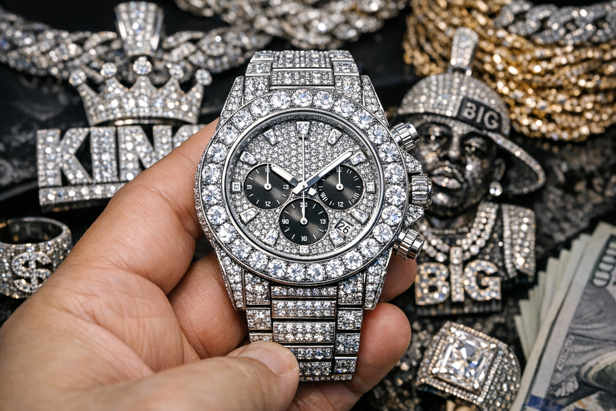 2026 Jewelry Trends: Moissanite, Iced Out Watches, and Hip Hop Culture