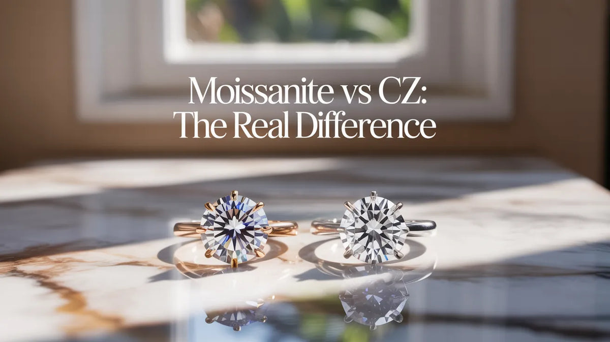 Moissanite vs CZ: A Complete Guide With Clear Differences