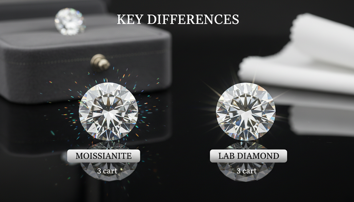 Moissanite vs Lab Diamond: Key Differences Every Buyer Should Know
