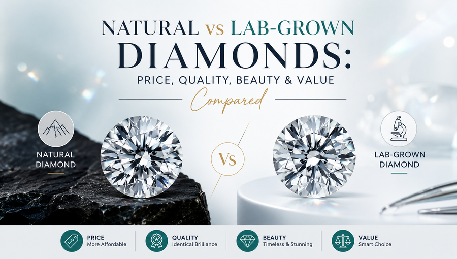 Natural vs Lab-Grown Diamonds: Price, Quality, Beauty & Value Compared