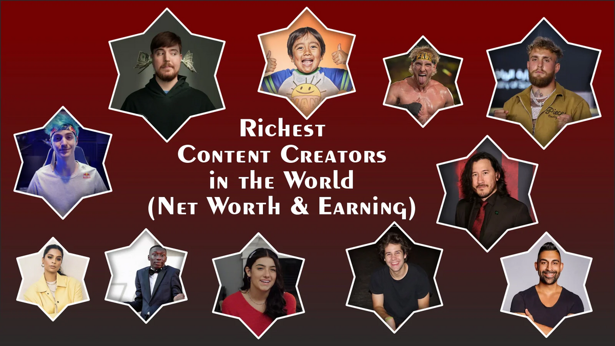 Richest Content Creators in the World 2026 (Net Worth & Earnings)