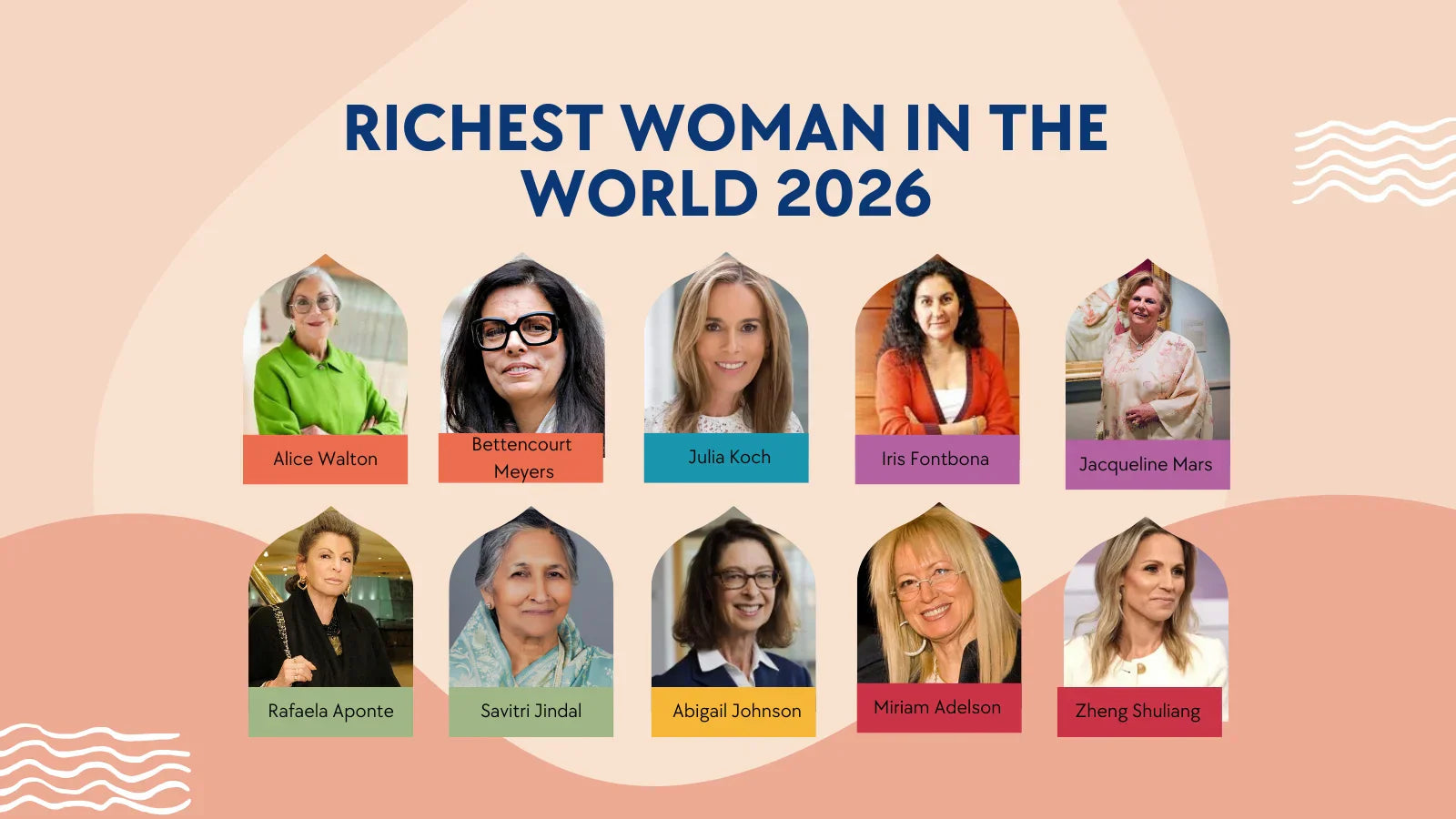 Richest Woman in the World 2026 | Top 10 List & Net Worth – Glazed Diamonds