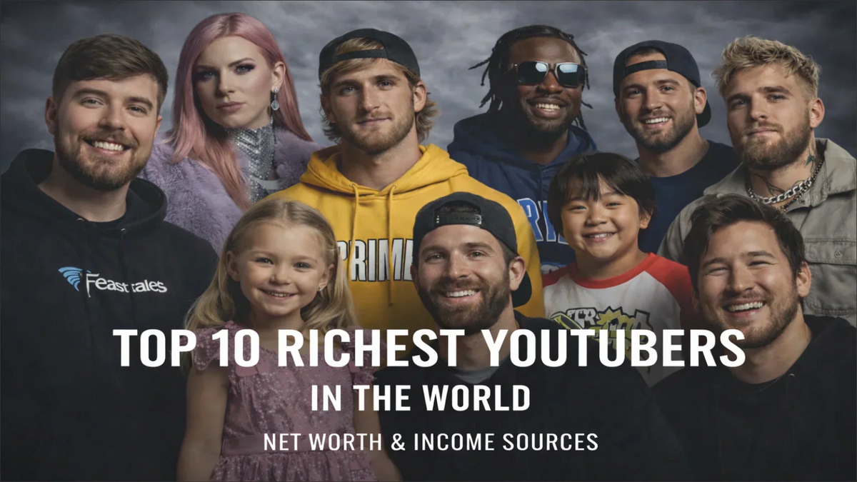 Richest YouTubers in the World (2026): Net Worth, Rankings & Income Sources
