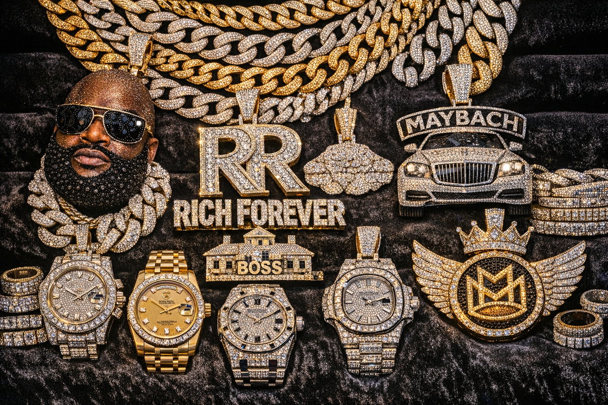 Rick Ross Jewelry Collection: Chains, Watches, Pendants and Custom Pieces