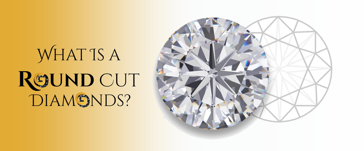 round brilliant cut diamond with its cutting plan