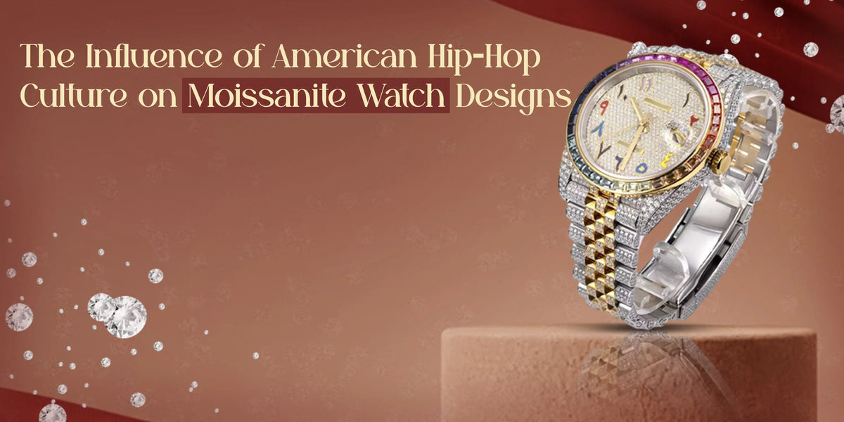 Hip-Hop Culture on Moissanite Watch designs showcasing luxury style