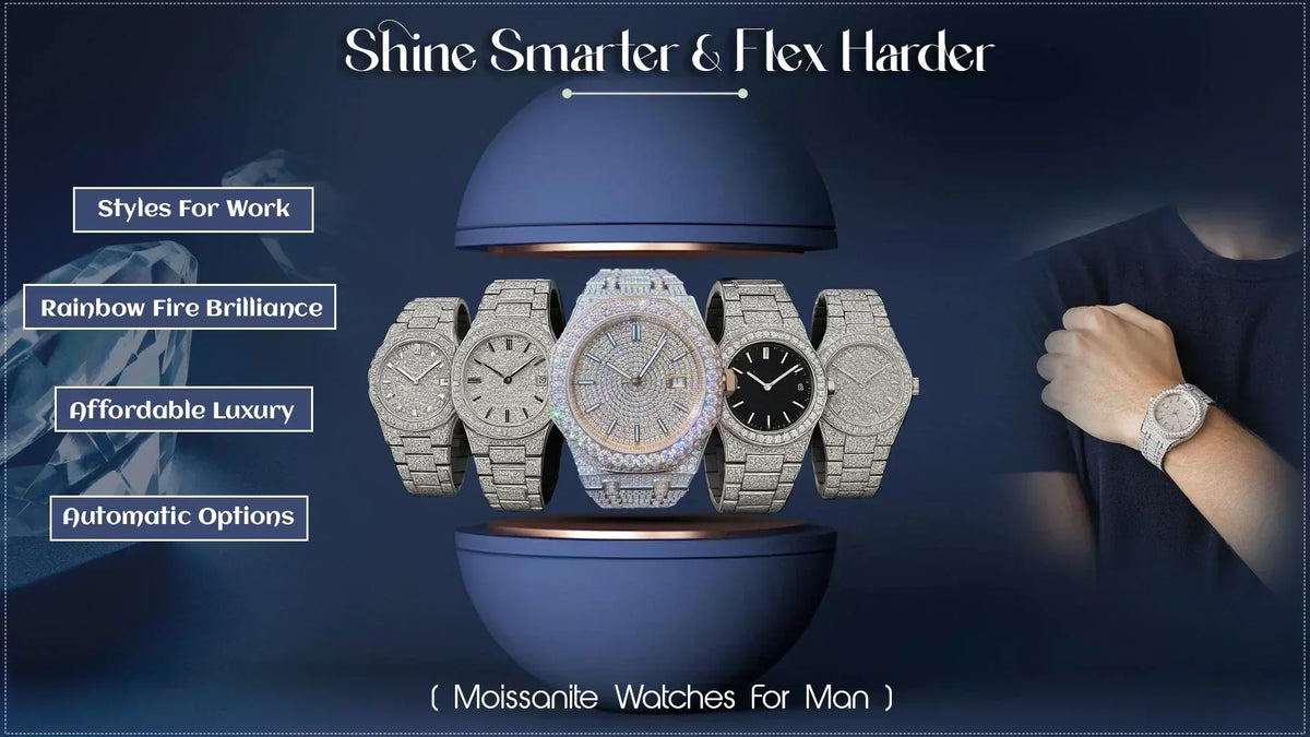 Top Moissanite Watch Picks for Men: Bold Looks, Serious Drip