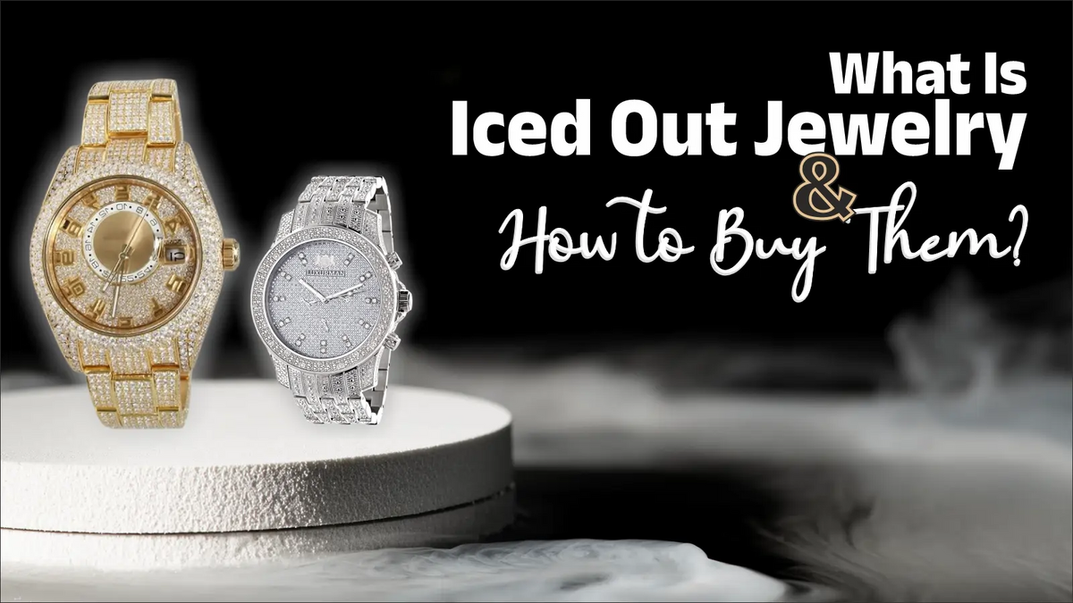 What Is Iced Out Jewelry featuring diamond-studded luxury watches