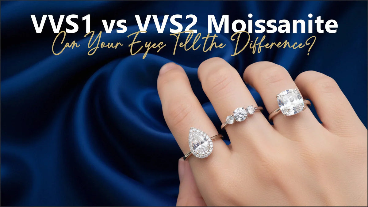 VVS1 vs VVS2 Moissanite can you see the difference