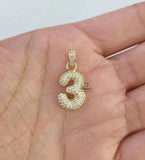 Custom Iced Out Diamond Bubble Initial Letter Pendant