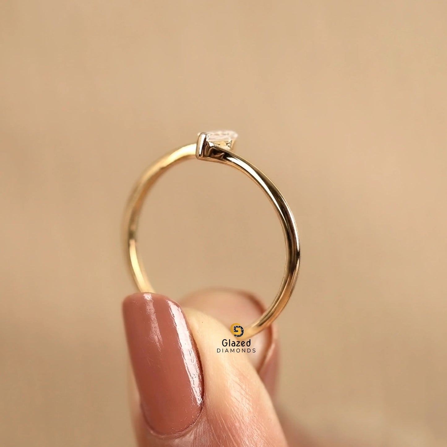 0.15 CT Baguette Cut Lab Grown Diamond Solitaire Wedding Ring