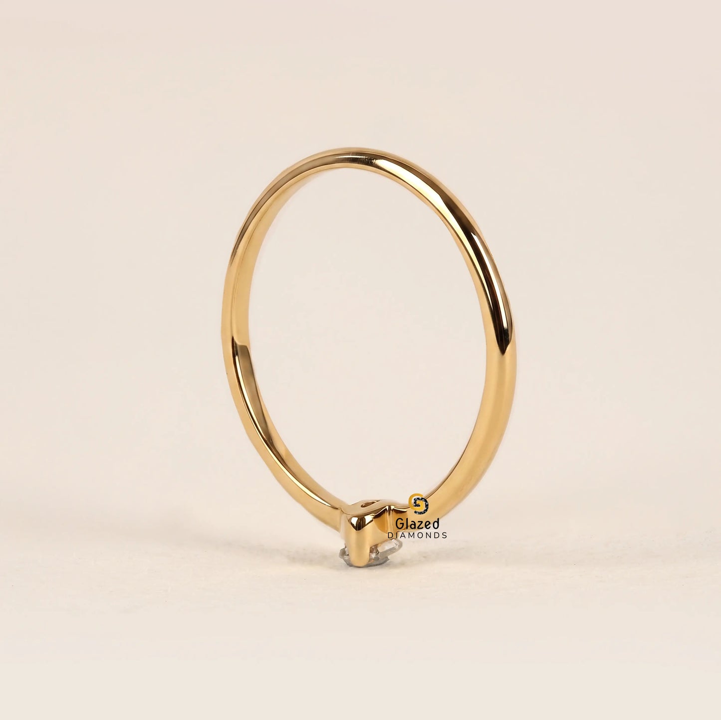 0.15 CT Baguette Lab Grown Diamond Bypass Wedding Ring For Women