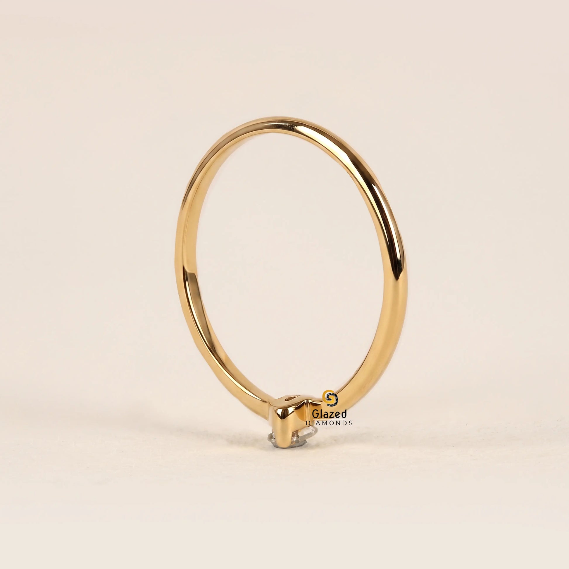 0.15 CT Baguette Lab Grown Diamond Bypass Wedding Ring For Women