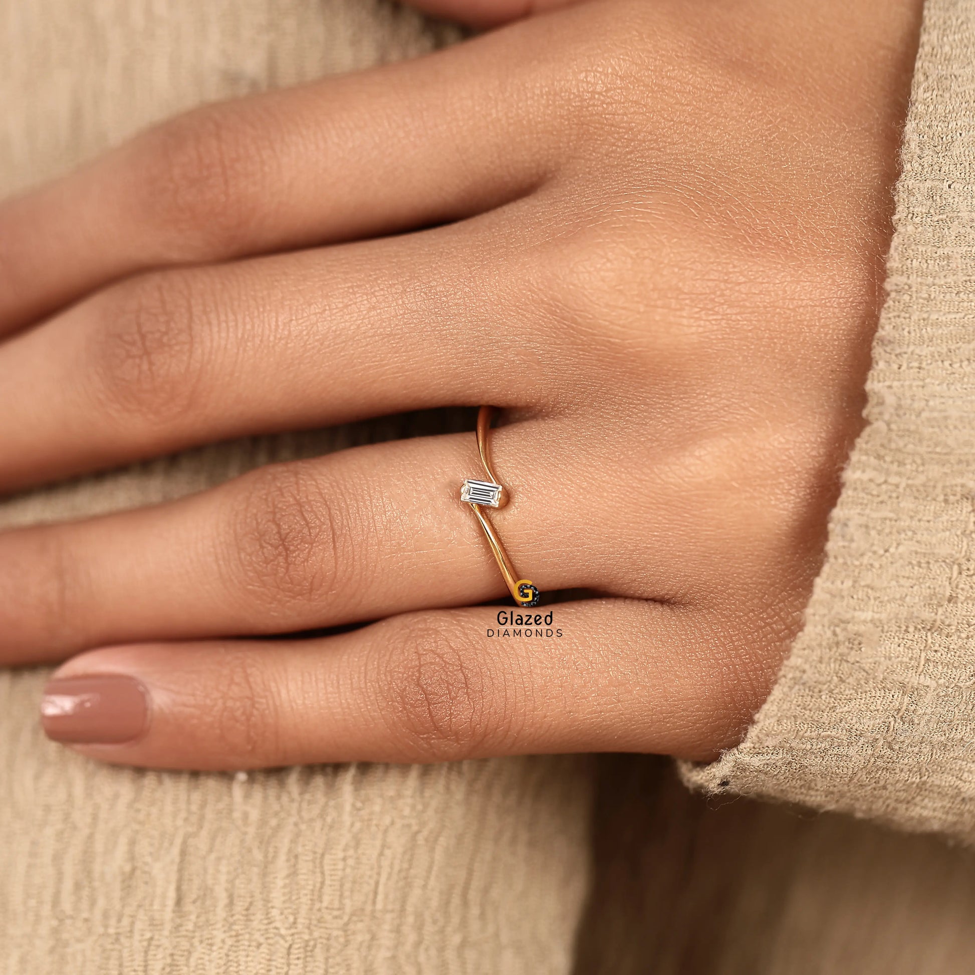 0.15 CT Lab Grown Diamond Solitaire Wedding Ring For Women