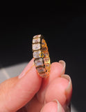 0.50 mm Emerald Cut Full Eternity Band