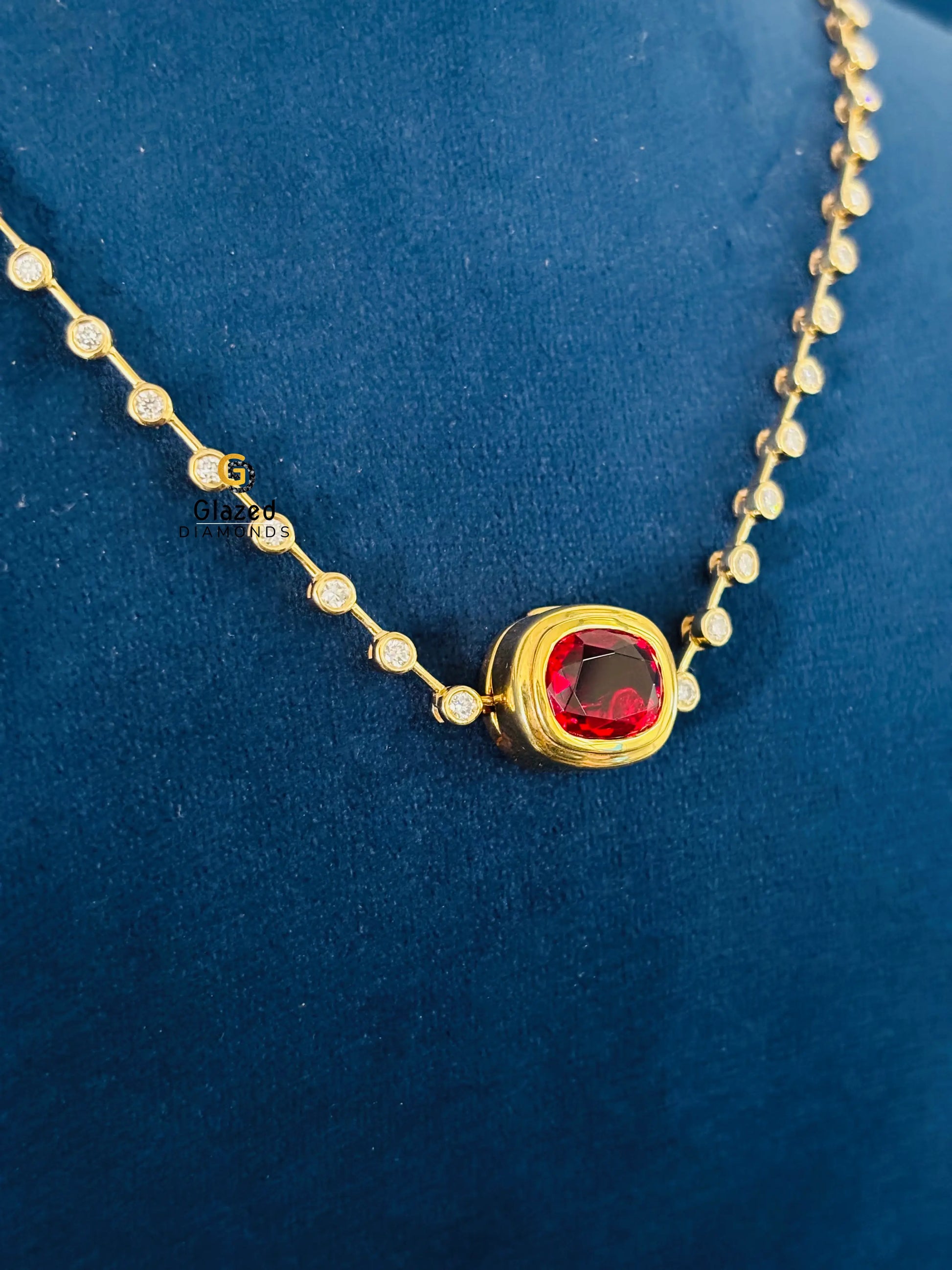 10K Solid Gold Birthstone Pendant