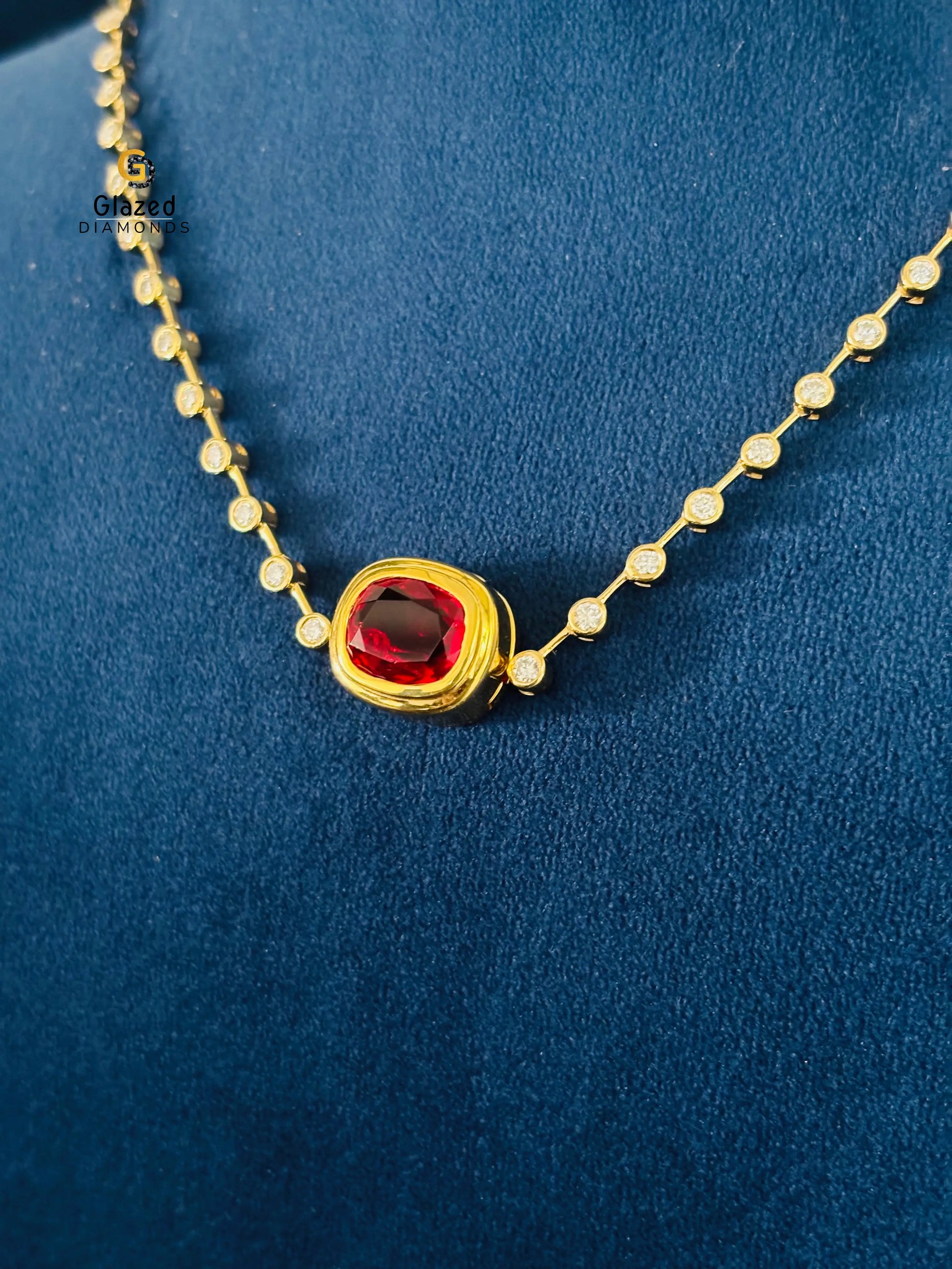 10K Solid Gold Birthstone Pendant For Women