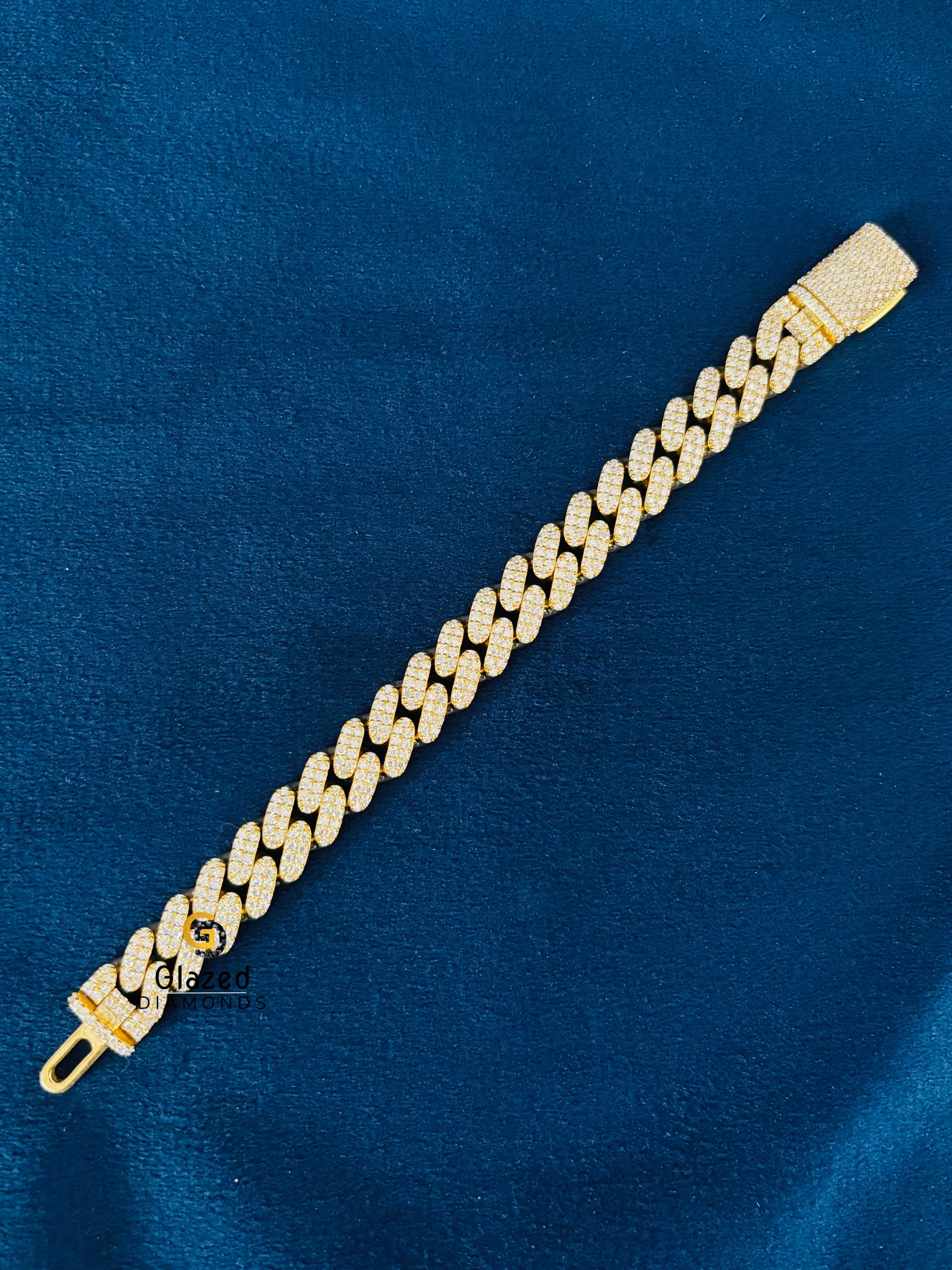 10MM Moissanite Cuban Link Bracelet For Men