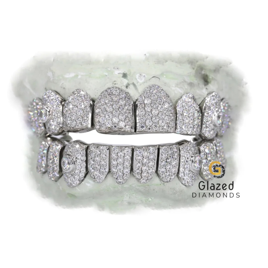 Custom Iced Out Moissanite Round Big Diamond Grillz