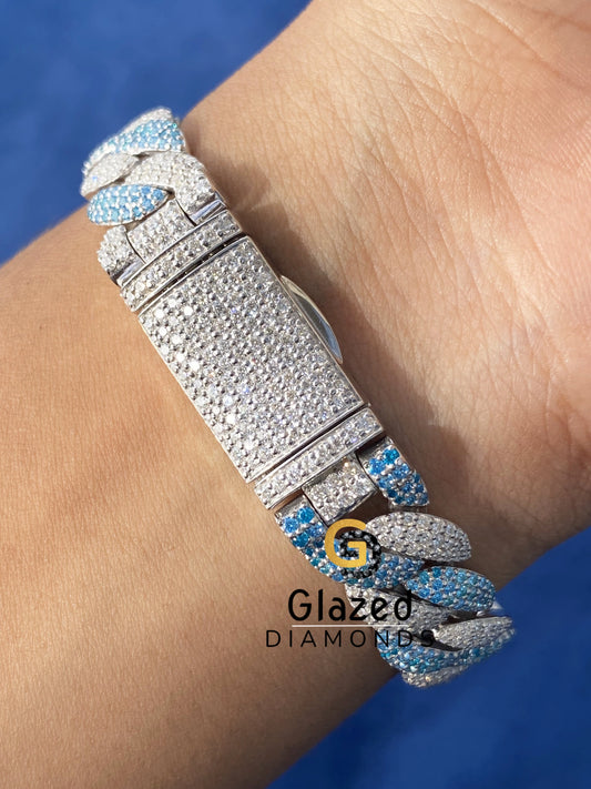 12MM Moissanite Iced Out Hip Hip Bracelet