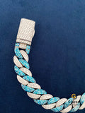 12MM Round Moissanite Diamond Studded Hip Hop Bracelet