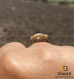Art Deco Emerald Cut Moissanite Hexagon Shape Engagement Ring For Her