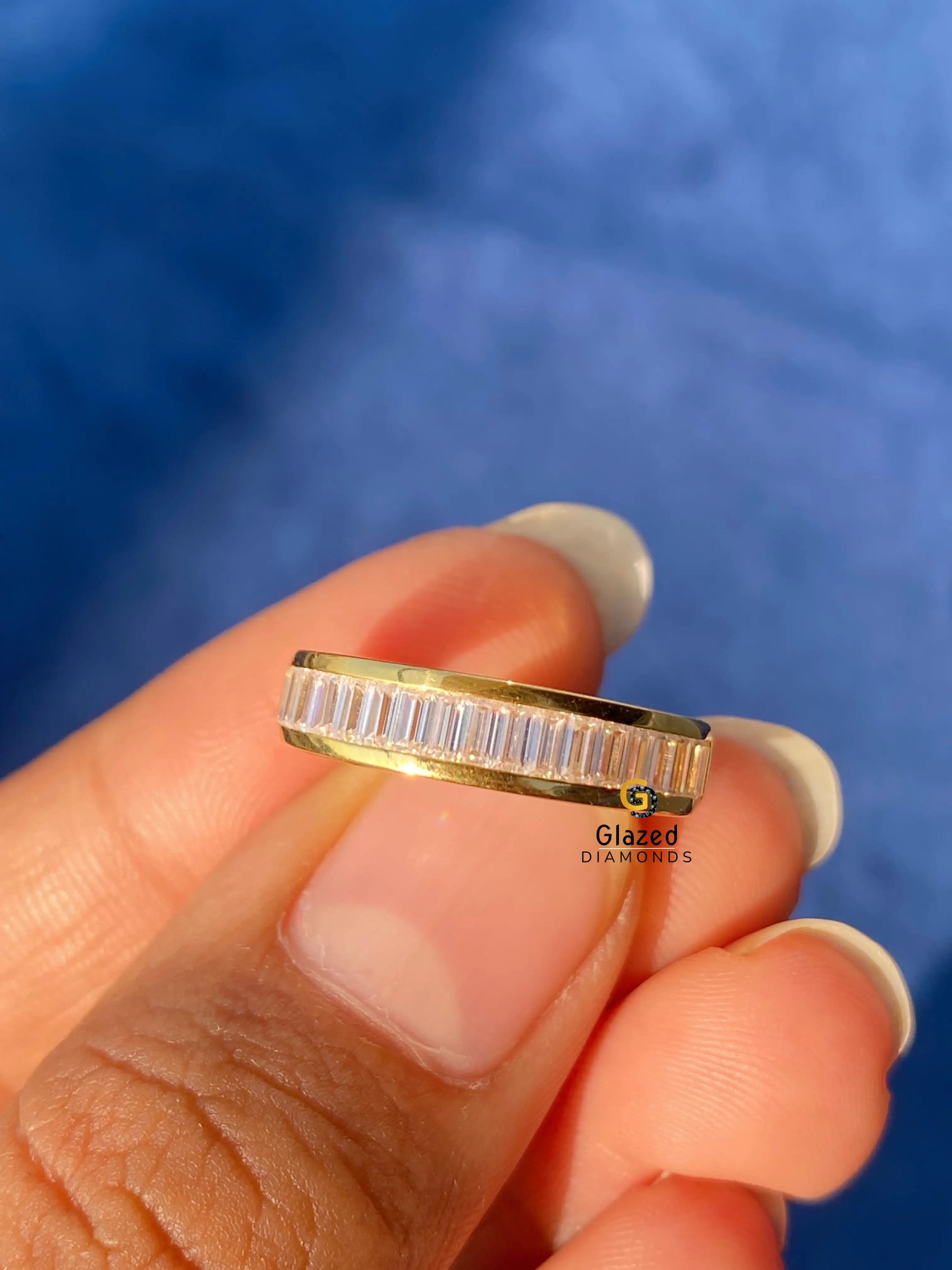 14K Gold Stacking Band Matching Anniversary Band For Women