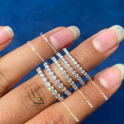 14K Solid Gold Wedding Bubble Band