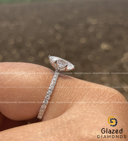 14K White Gold Vintage Ring