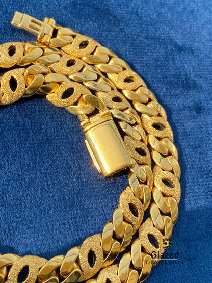 14MM 925 Silver Cuban Dust Chain