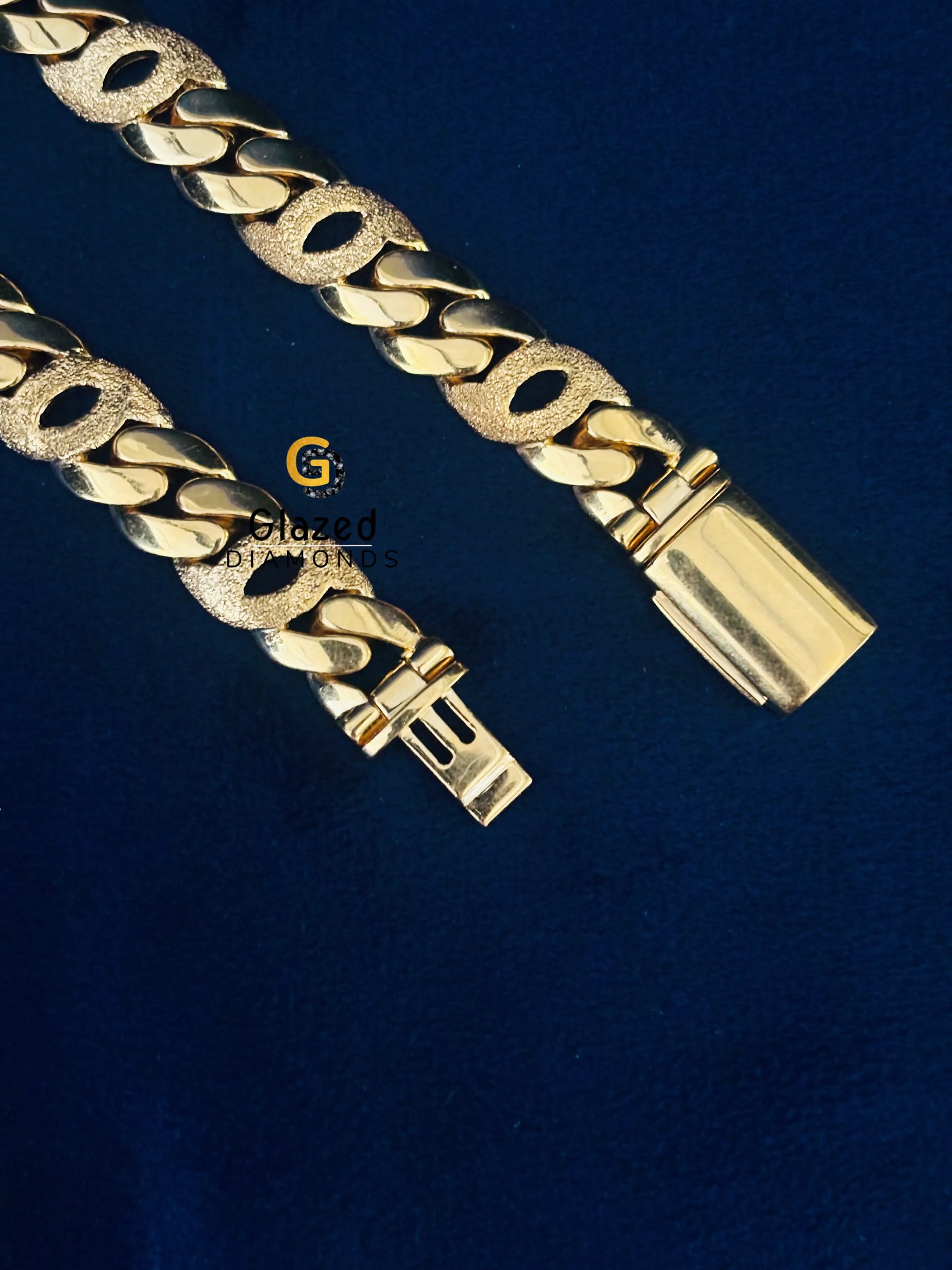 14MM 925 Sterling Silver Dust Cuban Chain