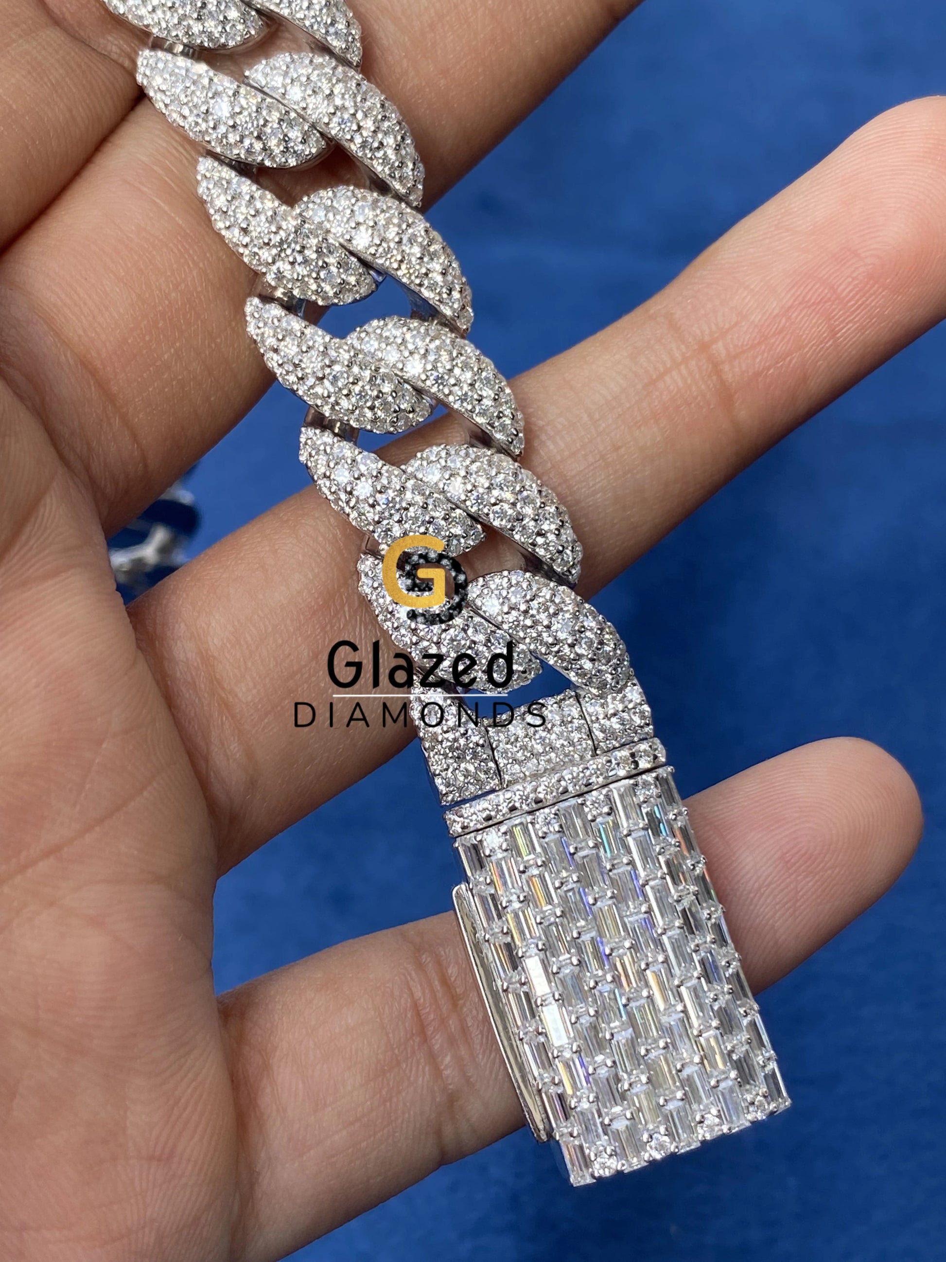 14MM Moissanite Iced Out Barcelet