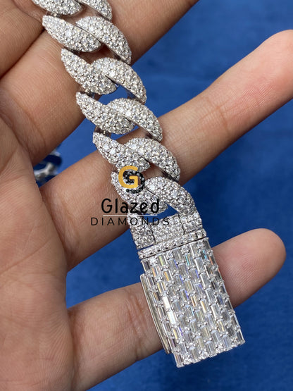 14MM Moissanite Iced Out Barcelet